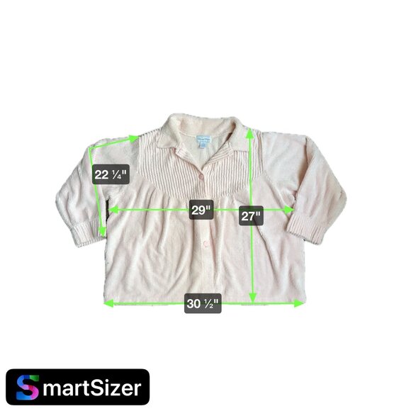 2/$18 SALE! Vintage Womens Chenille Pink Button Up Cardigan Sweater Cottage Core - Picture 2 of 6